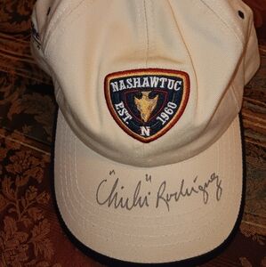 Ahead Headwear Hat Autographed By Chi Chi Rodriguez Nashawtuc FleetBostonClassic